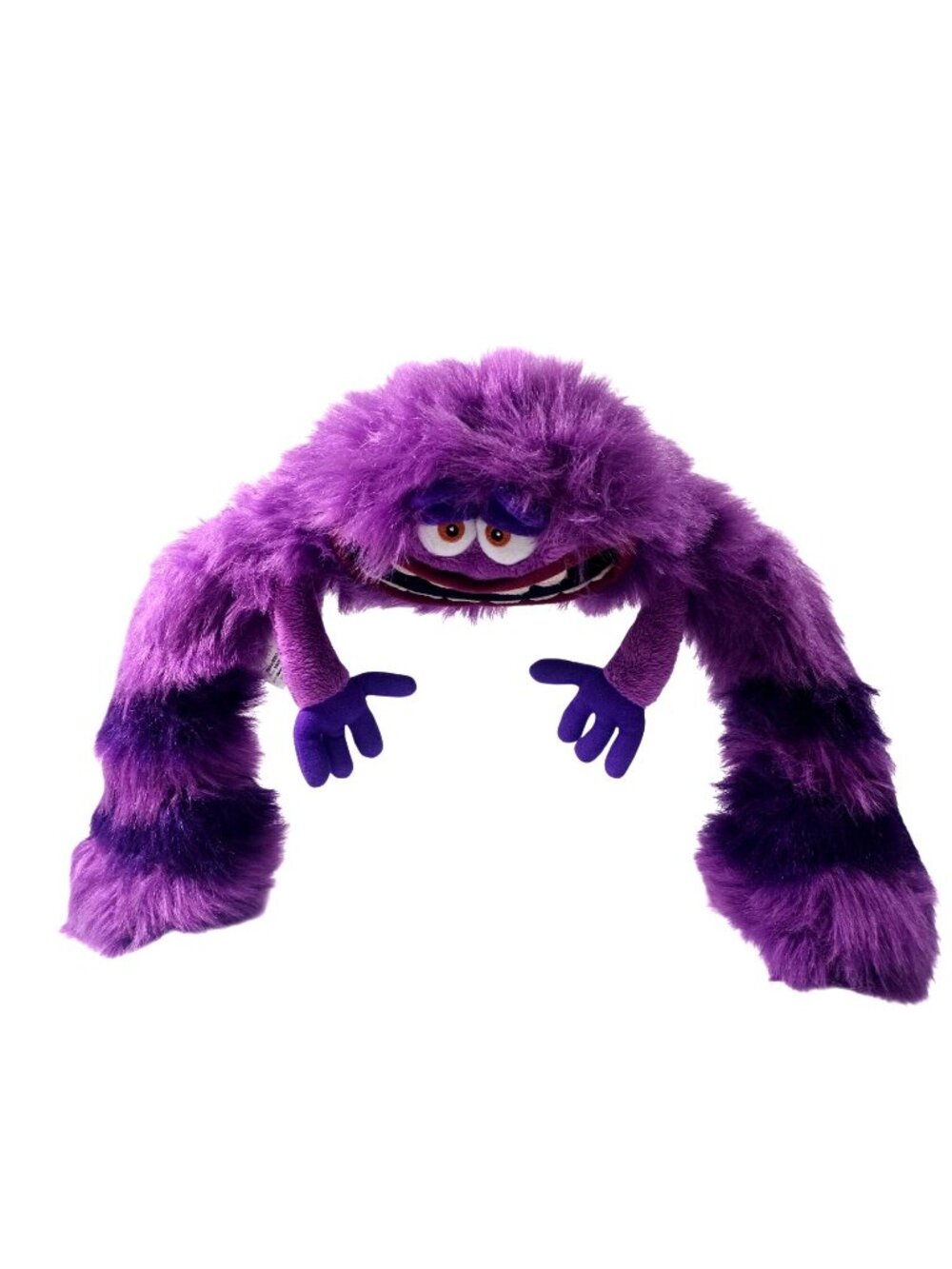 Disney Store Monsters Inc Art Plush Purple Fuzzy Toy 13"x12"x5" Soft Collectible